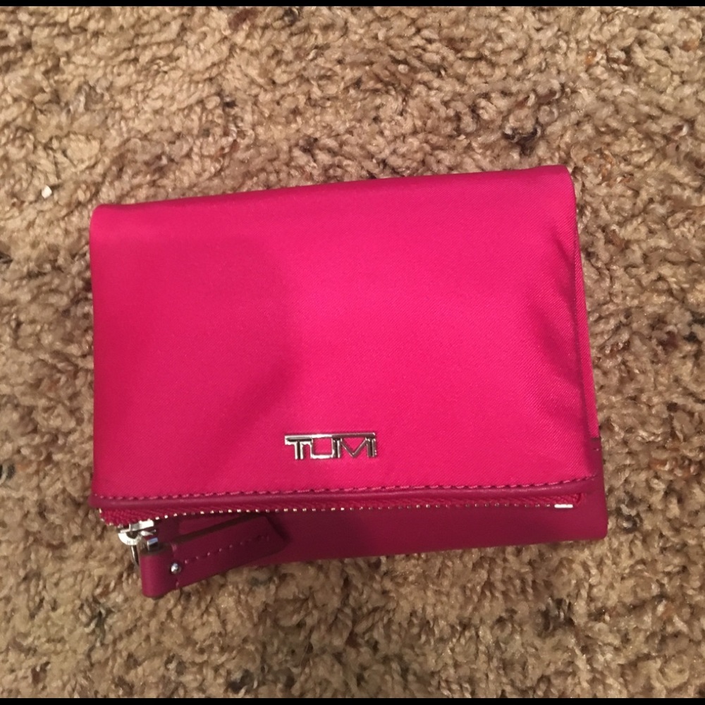 Brand new Tumi hot pink wallet